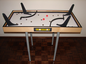 Side view of game