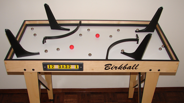 Side view of game