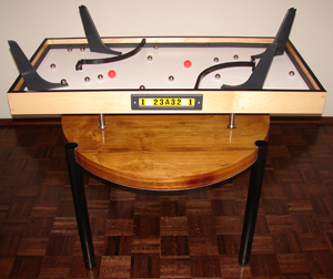 Side view of game
